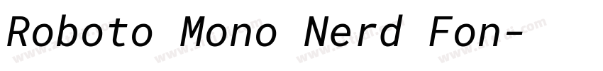 Roboto Mono Nerd Fon字体转换 Roboto Mono Nerd Fon字体转换